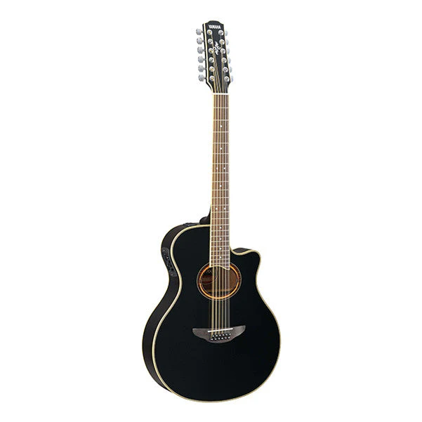Yamaha APX700II-12 Cutaway Electro Acoustic Guitar - Black