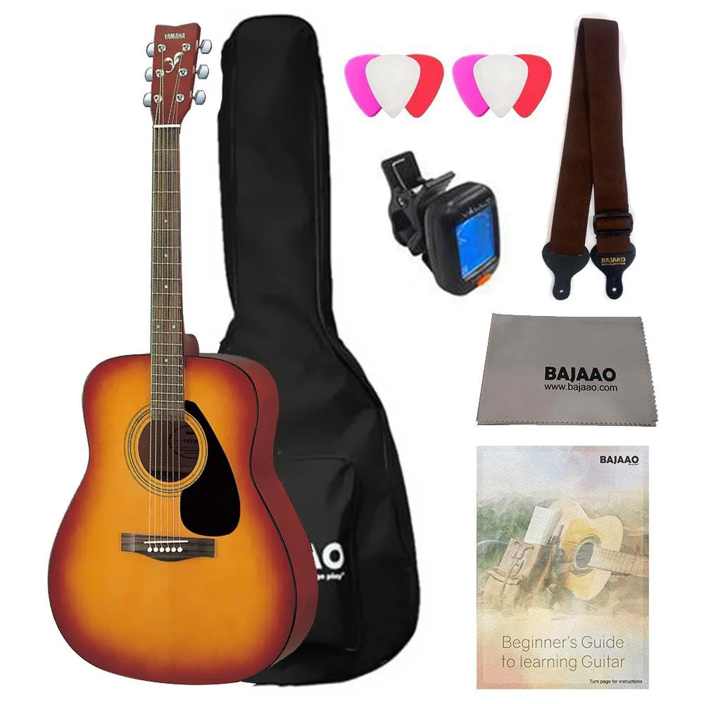 Yamaha F310 Acoustic Guitar with Gigbag, Tuner, Picks, Strap and Polishing Cloth & Ebook - Image 9