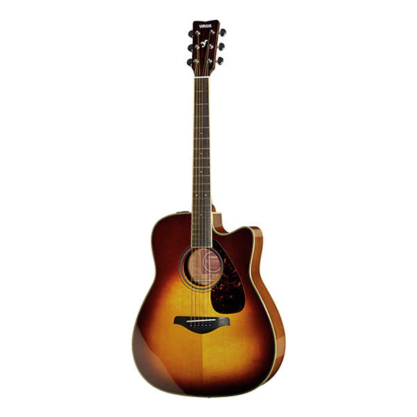 Yamaha FGX 720SC Cutaway Electro Acoustic Guitar Black - Image 2