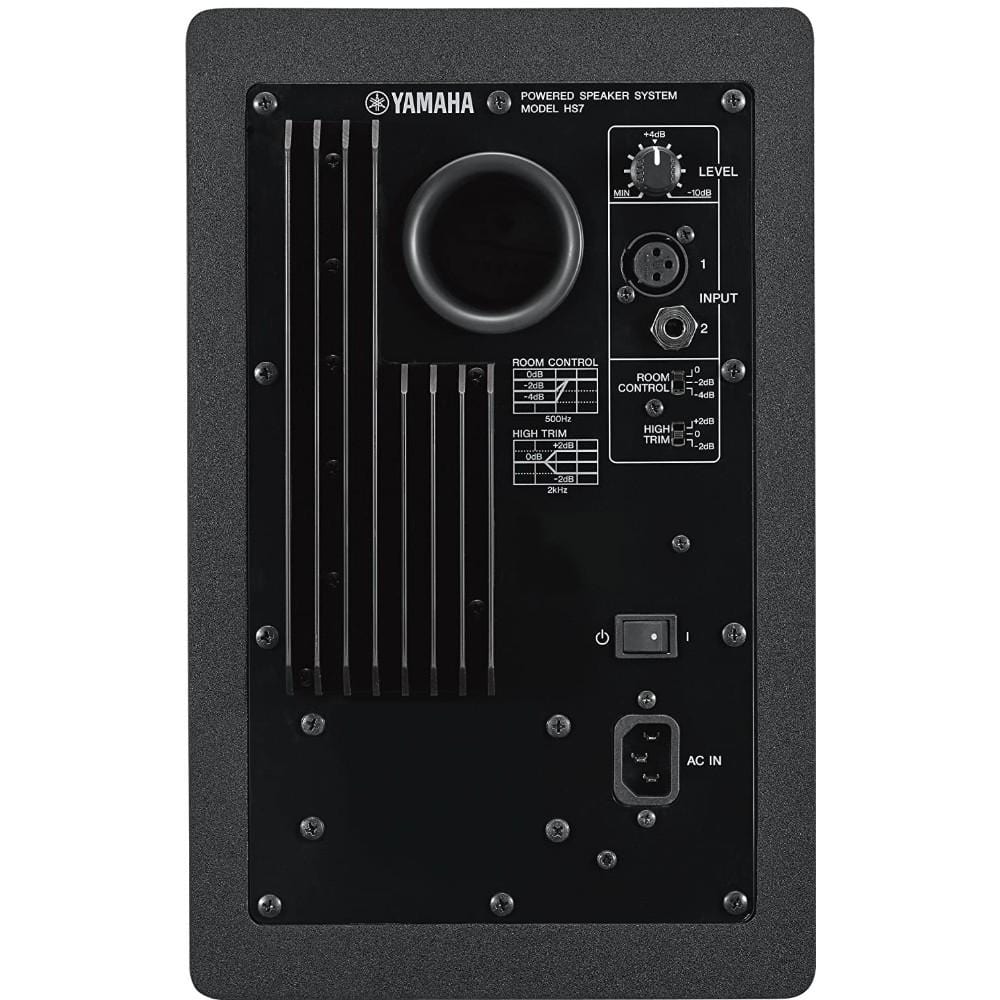 Yamaha HS7 Two Way 6.5inch Active Monitor with Isolation Pads, Cable and Ebook - Single Unit - Image 5