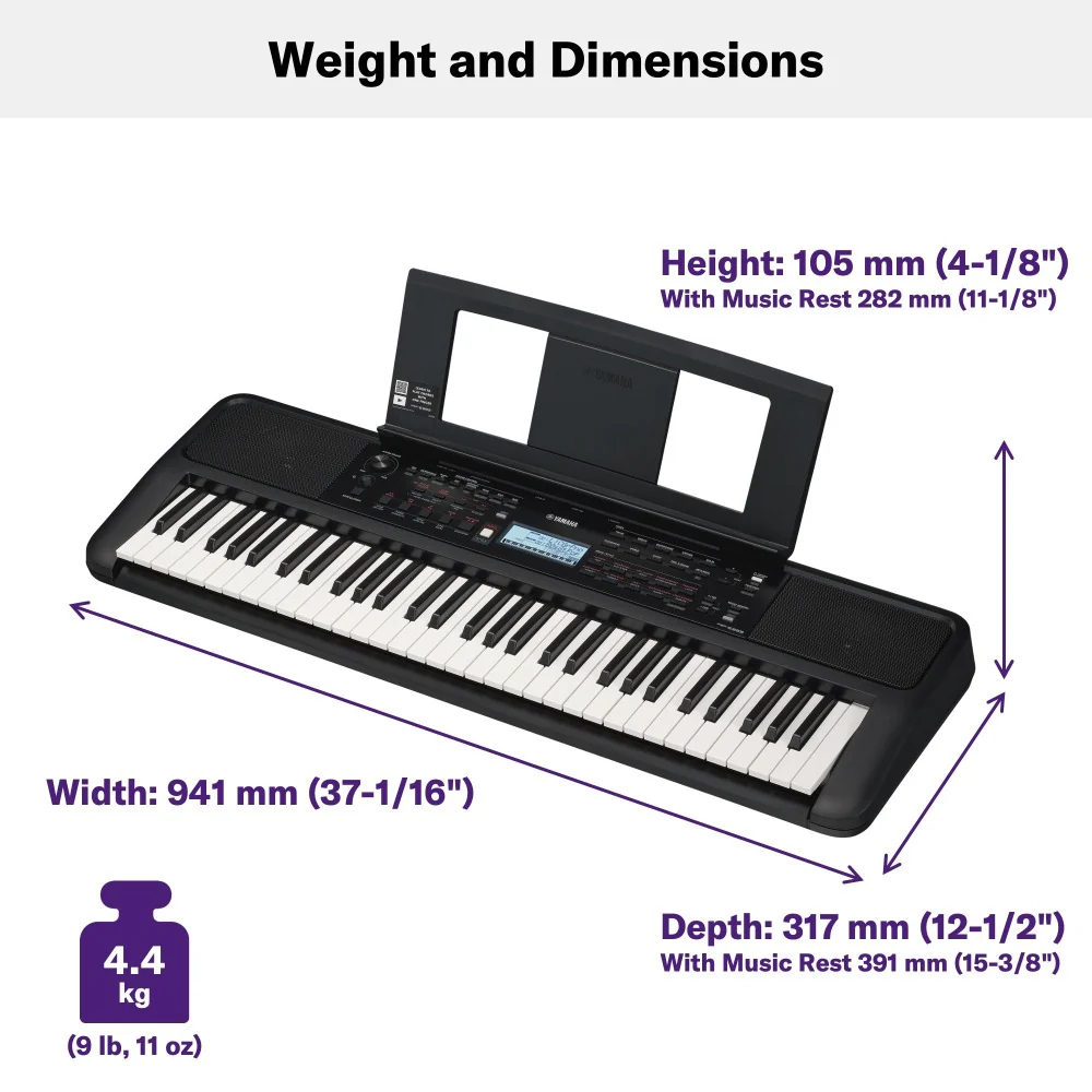 Yamaha PSR-E383 61 Keys Portable Keyboard with Adaptor - Image 4