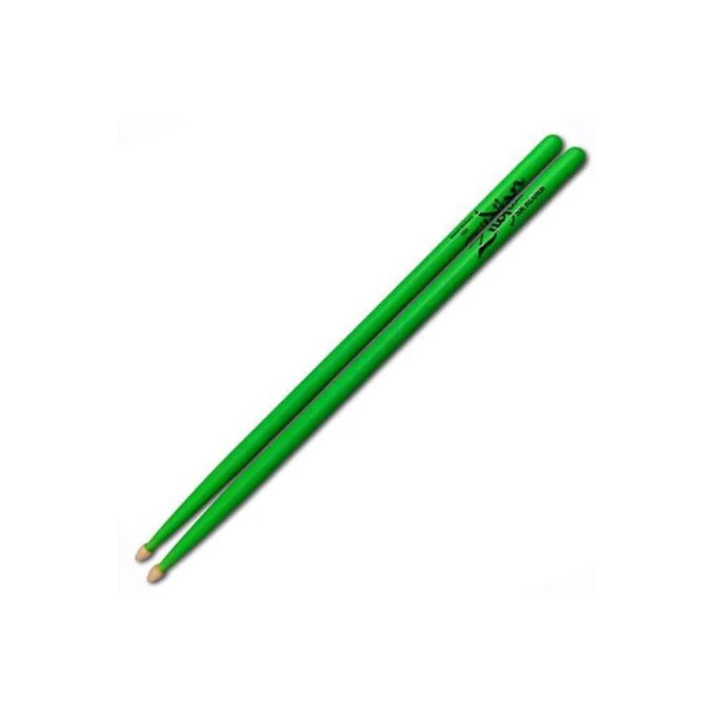 Zildjian 5ACWDGG Acorn Wood Neon Green Drumsticks - 5A