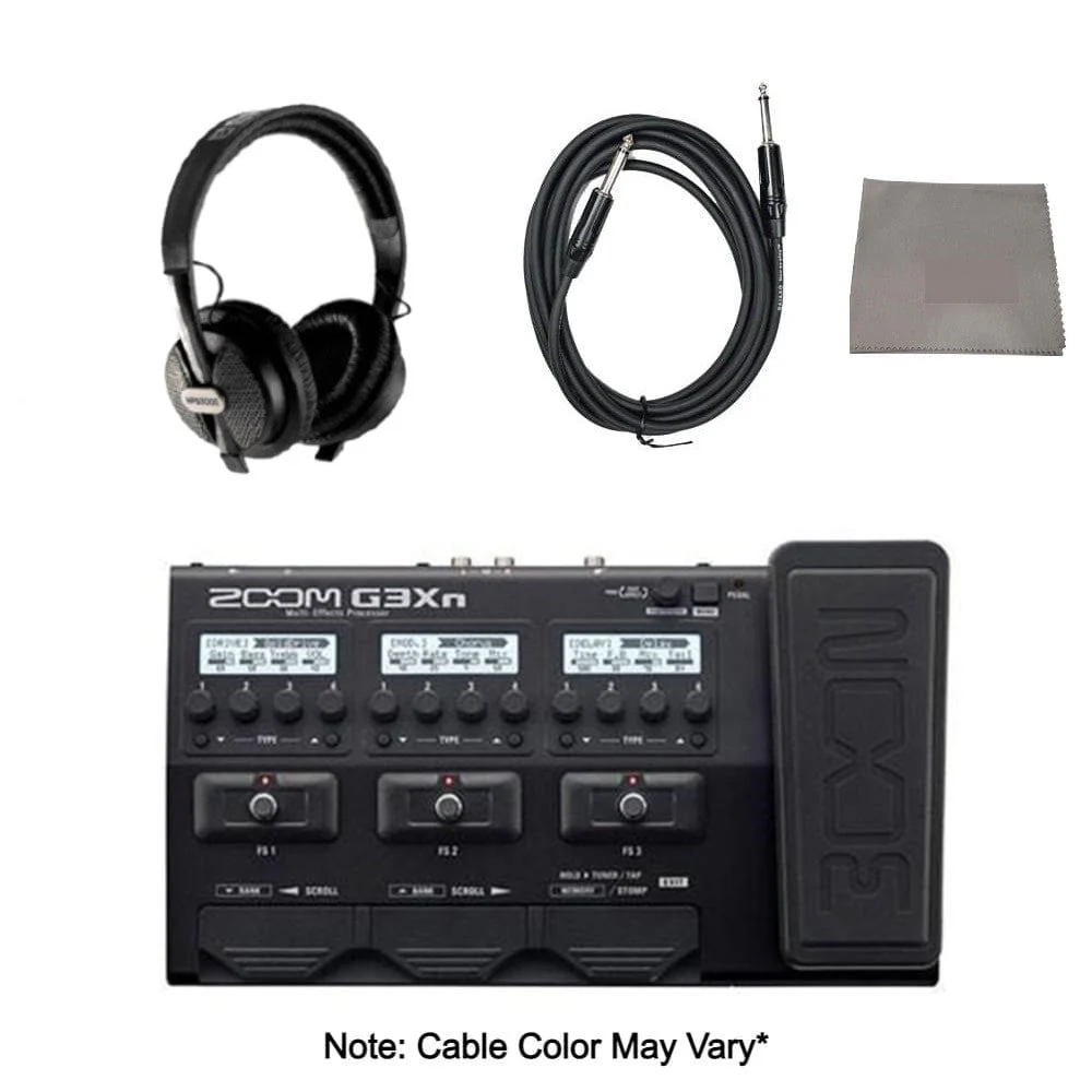ZOOM G3XN Multi Effects Processor Expression Pedal With Headphone, Guitar Cable And Polishing Cloth - Image 2