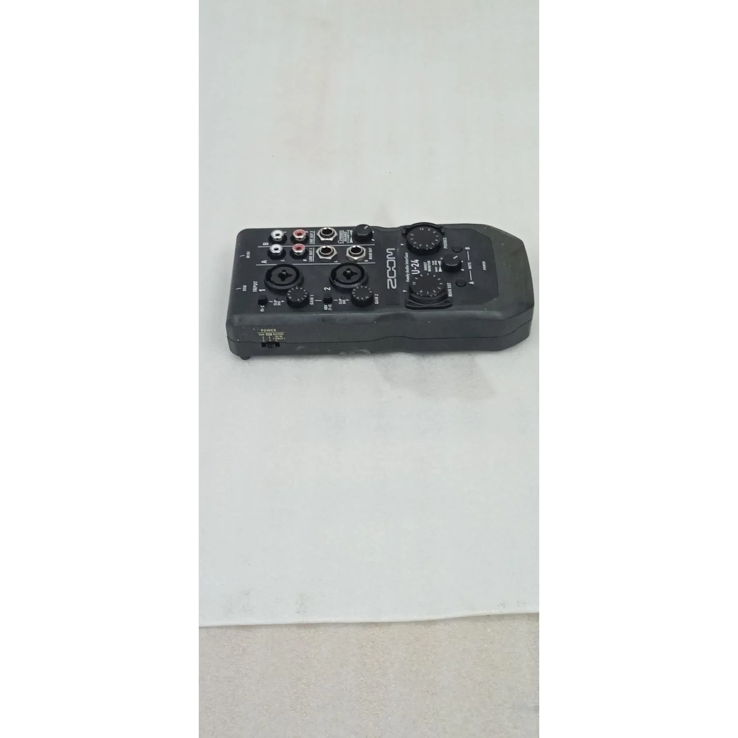 Zoom U-24 Handy Audio Interface - Black - Open Box - Image 4